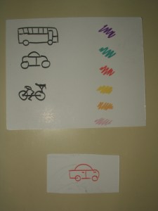 Noviembre 07 008 Ejemplo de plantilla con medios de transporte y colores.