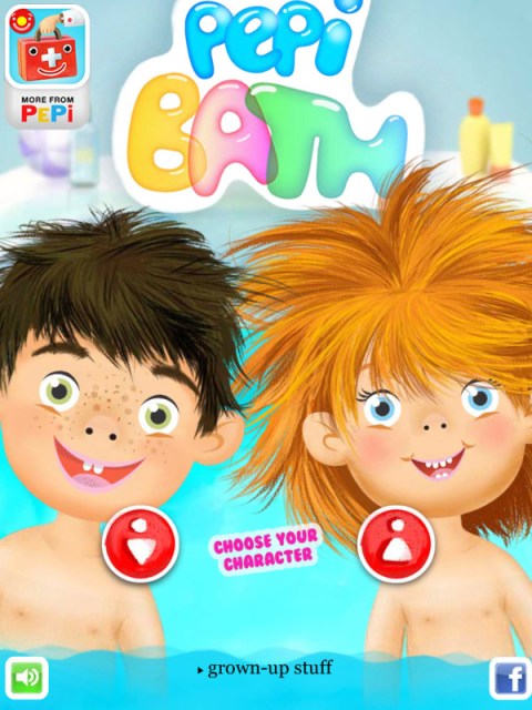 Aquí tenemos a los dos simpáticos protagonistas de la aplicación. Solo hay que elegir uno de ellos para comenzar.