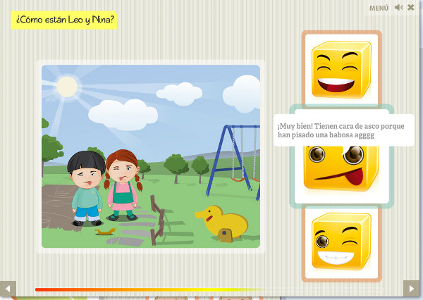 Ejemplo de actividad "Dime cómo están" 