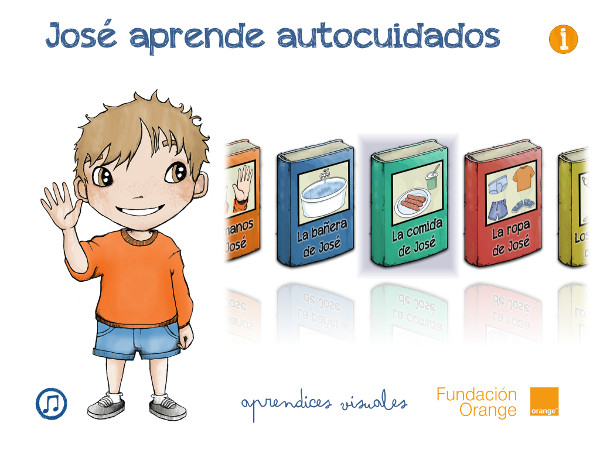 Portada de la aplicación donde se muestran los distintos cuentos entre los cuales elegir.