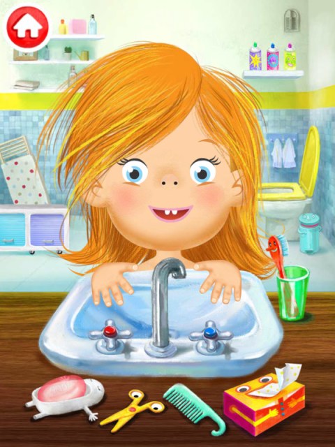 Así es como queda nuestra pequeña amiga después de pasar por manos expertas en el lavabo...