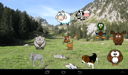 Baby Touch... desplaza los animales mientras oyes como suenan.