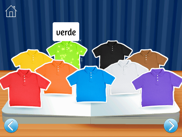 Aprende los colores y lee las palabras que los denominan.