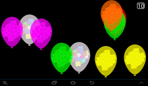 PIktopop con opción múltiple, es decir, varios globos a la vez.